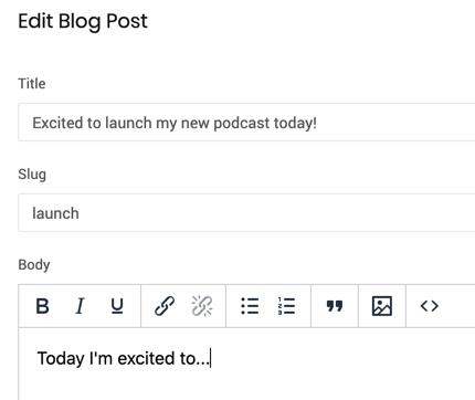 Image showing Write a Blog